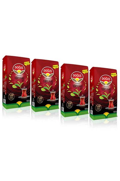 Doğuş Çay Set 4 Pieces Nativity Black Sea Tiryaki Tea 1000 gr