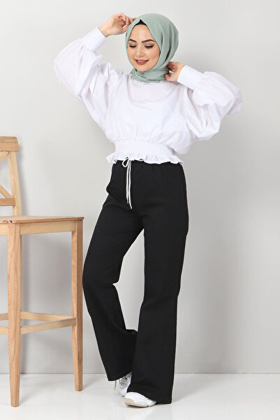 Tesettür Dünyası Black Spanish Leg Jeans - Tsd22014
