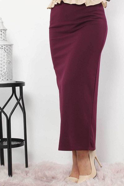 Tesettür Dünyası Pencil Φούστα TSD0291 Plum