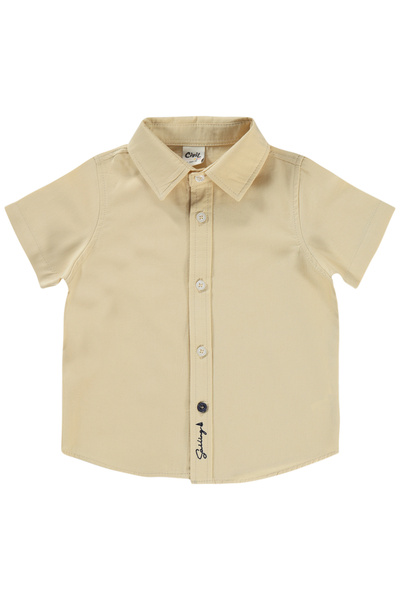 Civil Baby Baby Boy Shirt 6-18 Months Milk Coffee