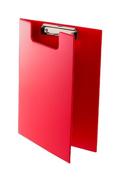 KRAF A4 Faux Leather Secretary Cover Red 1045