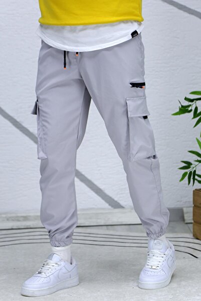 WAFRA Чоловічі штани з блискавкою та деталями парашута (вузький крій)