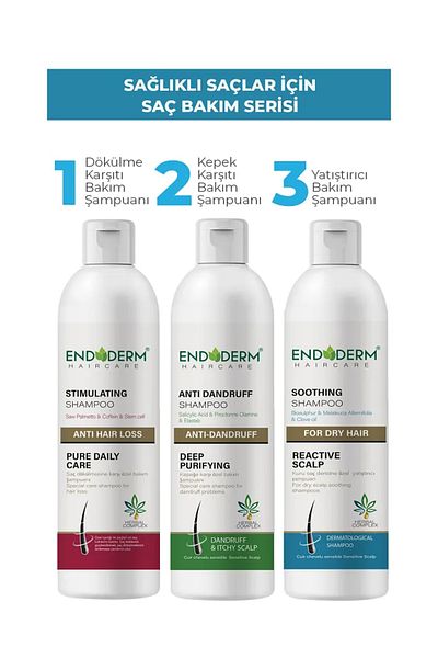 Fargen Sağlık Endoderm Haircare Soothing Hair Care Shampoo for Dry Hair 200ml
