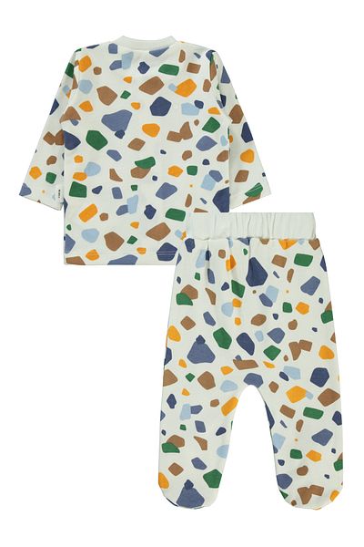 Civil Baby 1-6 Months Baby Boy Pajama Set - Ecru