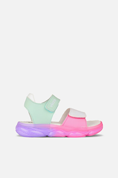 Vicco Laura Lighted Baby Girl Mint Green/White Sandals