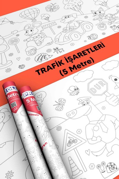 Proll Traffic Rules Giant Coloring Paper 5 Meters
