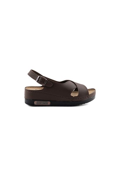 Roy Jones Women's Orthopedic Stylish Comfort Model Anatomical Comfortable Sole Short Heeled Daily Sandals Slippers