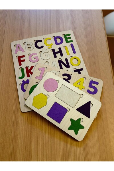 Mind of Toys مجموعة ألغاز مغطاة باللباد، مجموعة ألغاز خشبية للتركيب، ألغاز تع...