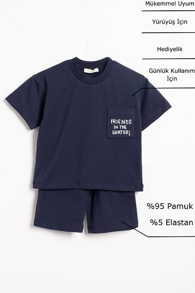 Vauva Unisex Summer Suit - Pocket Suit T-Shirt and Shorts