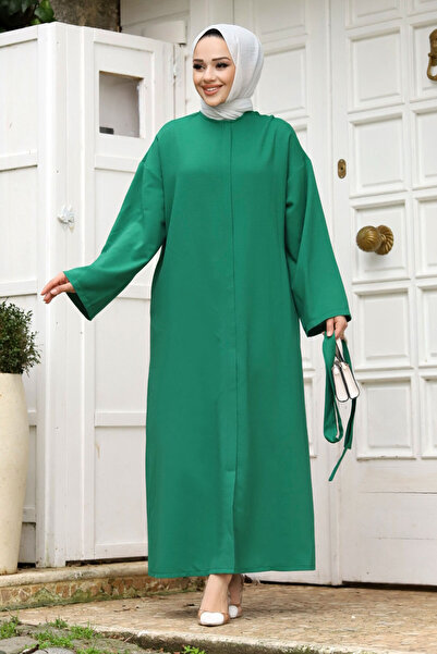 Tesettür Dünyası Ζώνη με ρόπαλο με ζώνη TSD240204 Πράσινο Σμαραγδένιο
