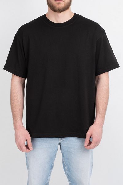 Vauva Μπλουζάκι με φαρδιά μονόχρωμη λαιμόκοψη Unisex Basic μονόχρωμο κοντομάνικο μπλουζάκι