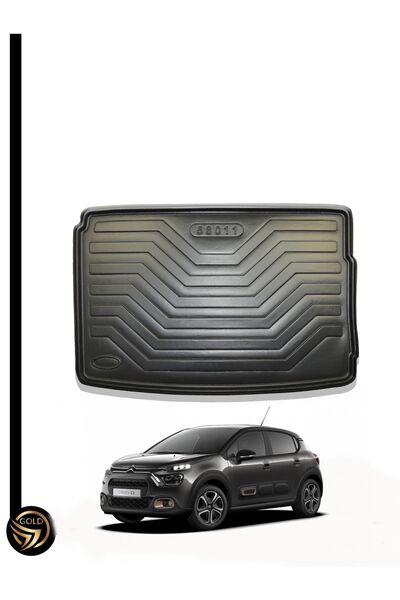 Black Gold Citroen C3 Hatchback 2017+ 3D Birebir Uyumlu Bagaj Havuzu Frj