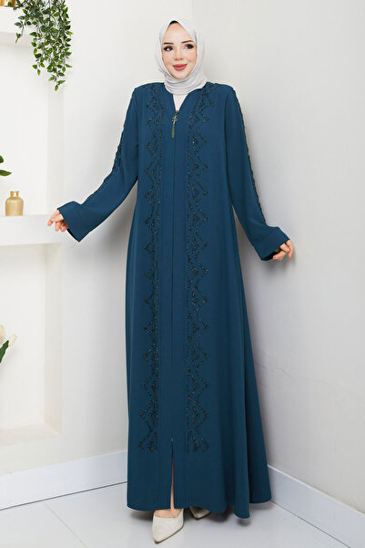 Tesettür Dünyası Водолазка з індиго Abaya TSD250123