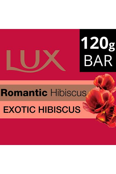 LUX Romantic Hibiscus Bar Soap 120g – Skin-Loving Floral Fragrance & Deep Nourishment