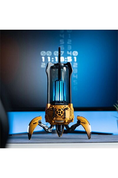 Gravastar Süpernova 25W Bluetooth Hoparlör, Taşınabilir Stereo Ses Bombası, RGB Işıklı, 2 Adet, Sarı