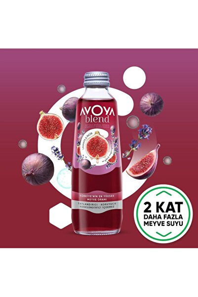 AVOYA 6'lı Blend İncir Lavanta Meyveli Maden Suyu 250 Ml