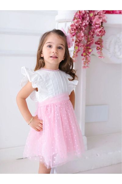 aysskids Rochie Eid pentru fete Tutu Heart