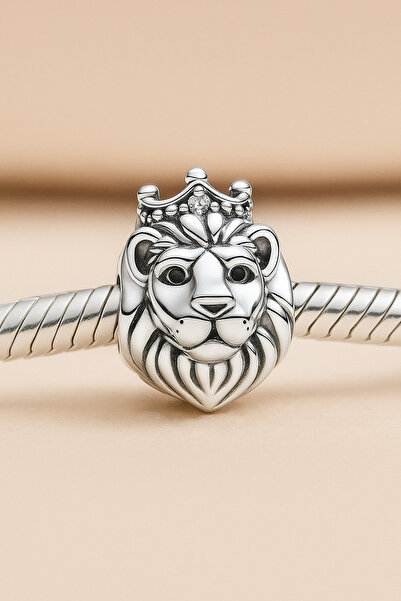 Es Silver Aslan Charm / 925 Ayar Gümüş