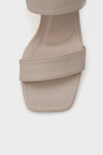 Capone Outfitters Sandale de damă Tina cu toc mediu cu bretele duble