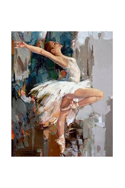 Pastelya Sayılarla Boyama Seti Çerçeveli Kasnaklı Balenin Gizemli Duruşu 50x65