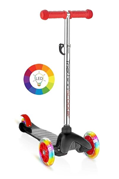 Triathlon T138-GK Scooter / 3 Kademeli Ayarlanabilir Yükseklik (48cm-68cm) / 7 Renk LED Işıklı 3 Tekerlek