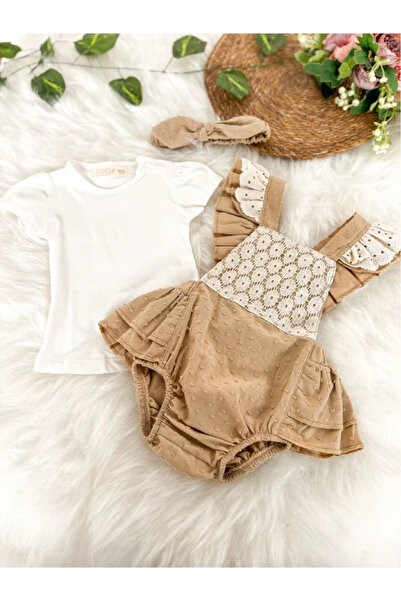 Genel Markalar Leyal Kız Bebek Salopet Takım