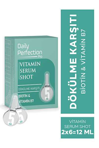 DAILY PERFECTION PRO Vitamin Serum Shot No:5 Dökülme Karşıtı 2x6 ml