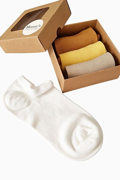 Moonys Socks Collection Безшевен комплект от 4 чифта дамски чорапи от бамбук