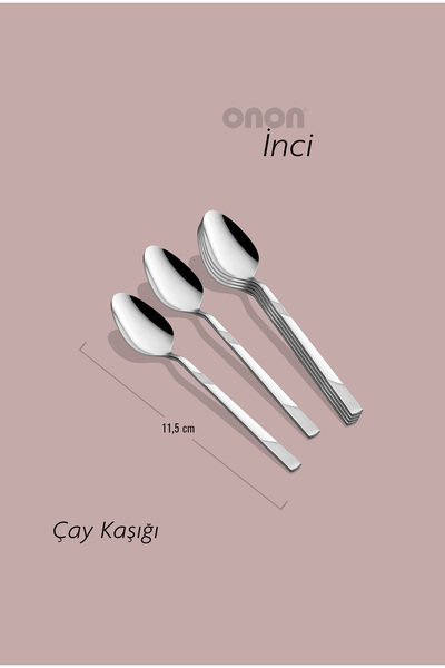 on-on İnci 6'lı Çay Kaşığı Takımı