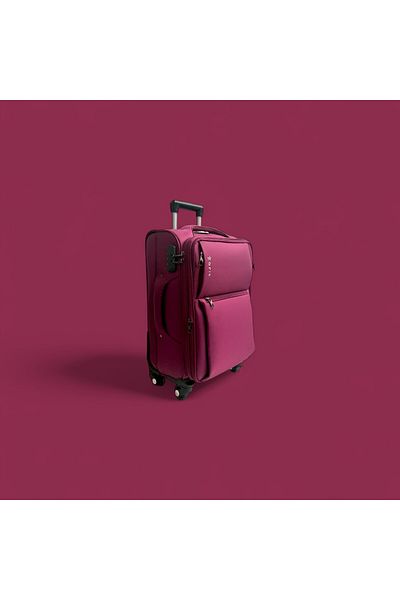 Rorik Troler textil, 35 L, S 55x37x20 cm, bagaj de mână și cabină, roți 360°, violet