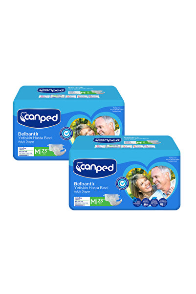 Canped Belbantlı Hasta Bezi Orta Boy Medium 46 Adet
