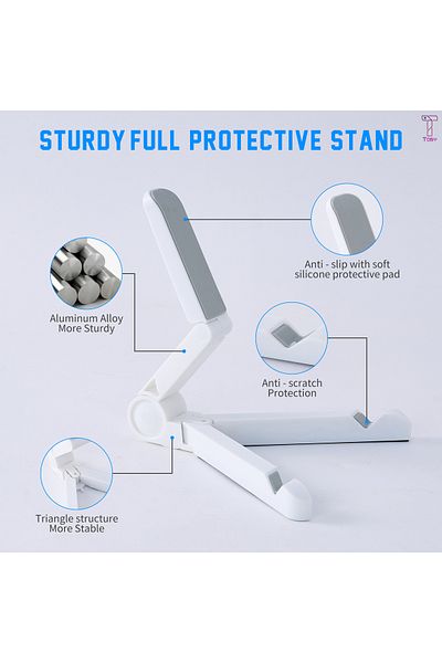 TOBY Versatile Adjustable Phone and Tablet Holder with Storage Bag