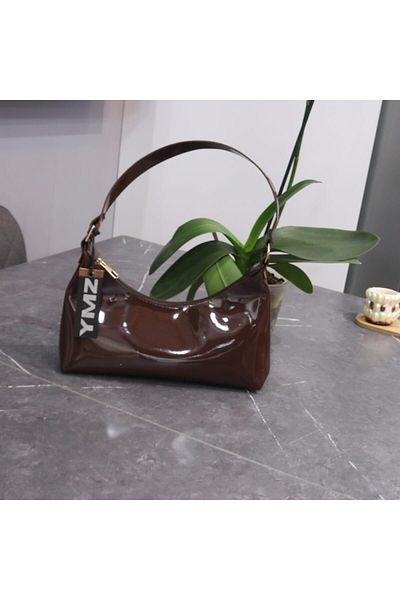 YMZBAG Patent Leather Shoulder Bag