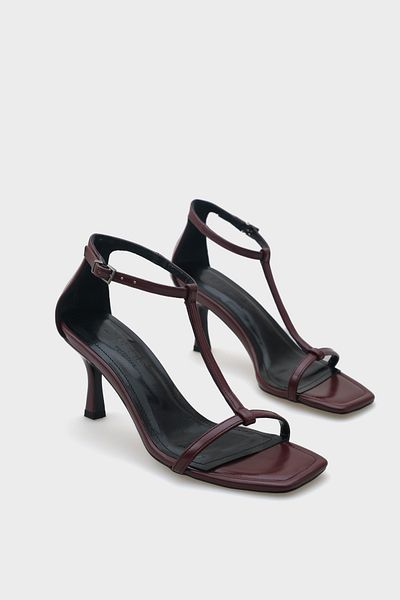 Capone Outfitters Sandale de damă Dalia cu toc mediu cu curele la gleznă