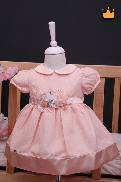 Babydola 15190 Model Baby Girl Floral Patterned Holiday Dress