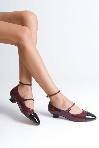 Capone Outfitters Short Heeled Women's Shoes with Ankle Strap