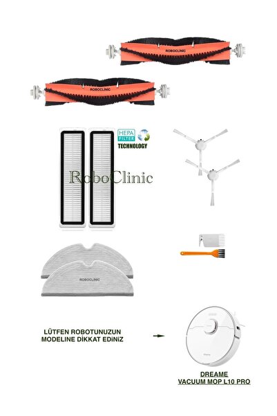 Roboclinic Dreame Vacuum Mop L10 Pro - Λευκή ηλεκτρική σκούπα ρομπότ, συμβατή...