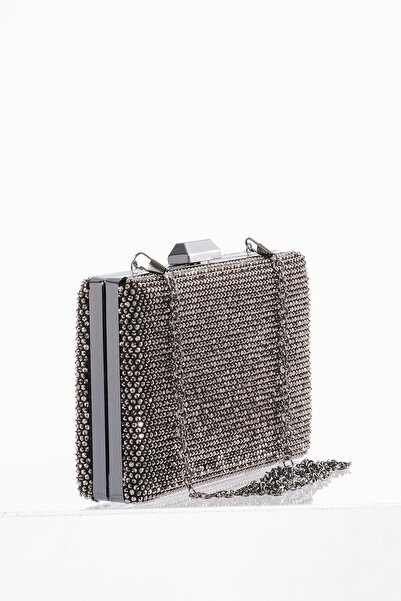 EXPLOSION Evening Bag with Stone Detail and Chain Strap