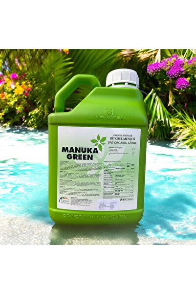 manuka green 5 Lt Azotlu Aminoasitli Organik Gübre Sıcak Soğuk Stres Ilaç Yan...