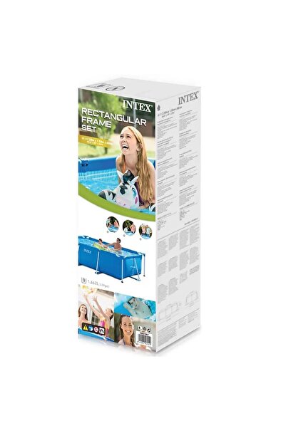 Intex İntex 28271 Havuz + Filtre + Örtü Set Prefabrik Aile Havuzu 260x160x65Cm 220v Filtreli