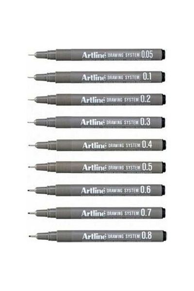 artline Drawing System Technical Drawing Pen Set of 9