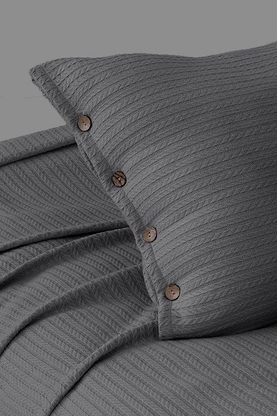 Cottonest Single Knit Pique Bed Spread with Pillow
