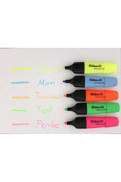 Pelikan 490 5 Vibrant Color Highlighter Set