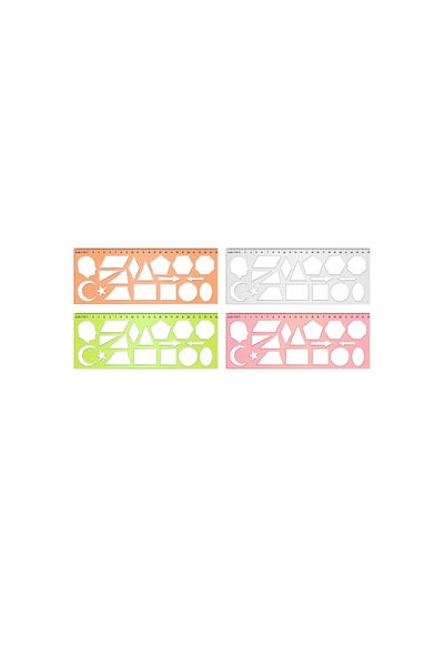 HATAS 25cm Geometric Shapes Template / 02285