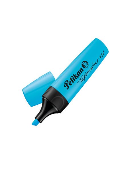 Pelikan 490 Fosforlu Kalem 10'lu Kutu - Mavi