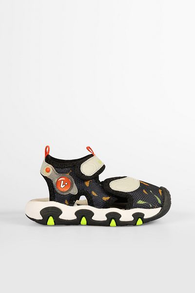 Vicco Lightweight Black Sandals for Baby Boy