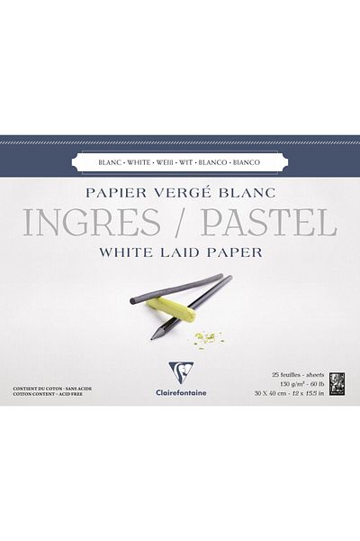 Clairefontaine Ingres 30x40cm 130gr 25yp Pastel Block