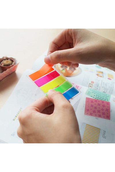 Gıpta Stickn 5 Color Film Index Separator Neon Colors