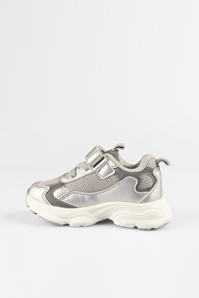 Vicco Tag Basic Girls Preschool Silver Sports Shoes