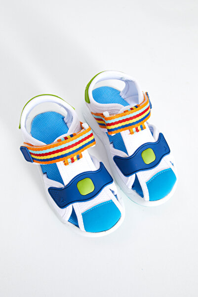 Vicco Flow Ii Lightweight Baby Boy White/Sax Blue Sandals